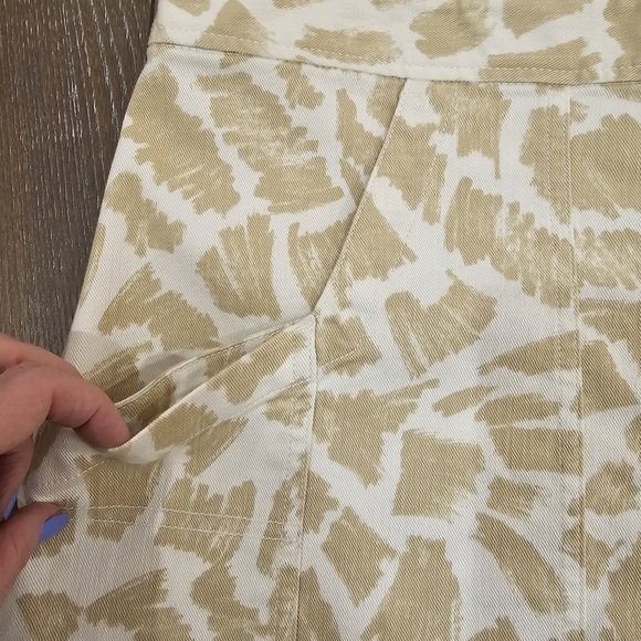 Anthropologie Maeve Gardeners Apron Shortalls Size 14 - Picture 7 of 17